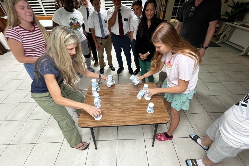FHE Cup stacking game58