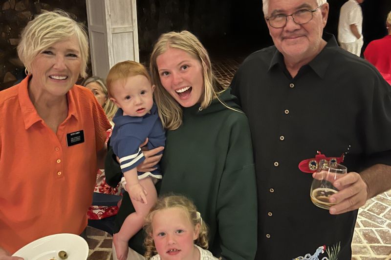 Christmas gathering at the Pickett's island36