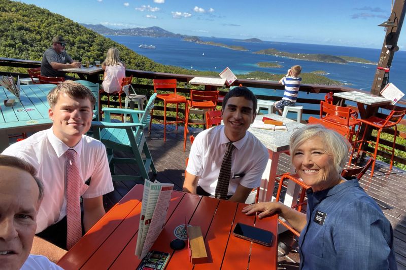 Lunch with the Missionaries on St John23