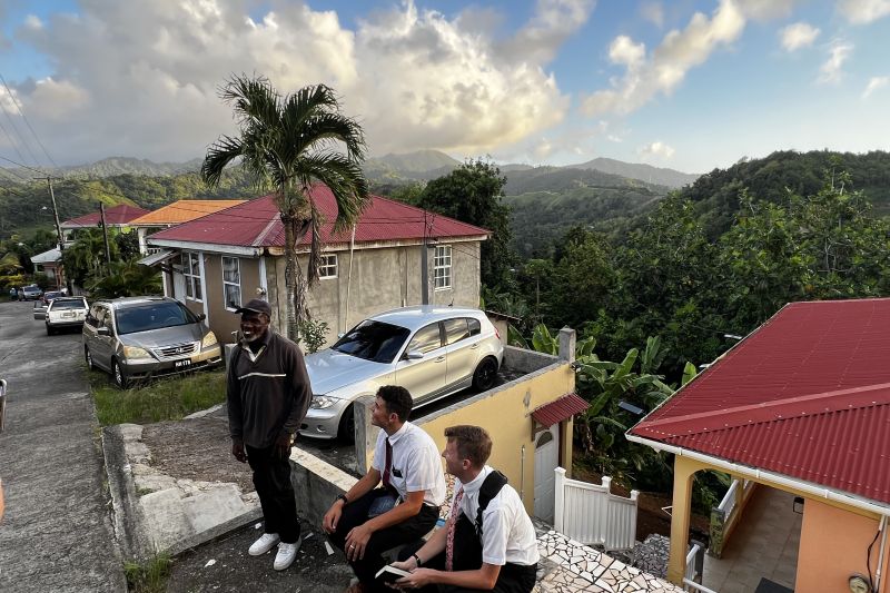 James near his home71