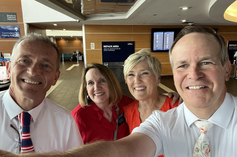 With our Mission Leaders, President and Sister Horstmeier, in the San Juan PR airport8