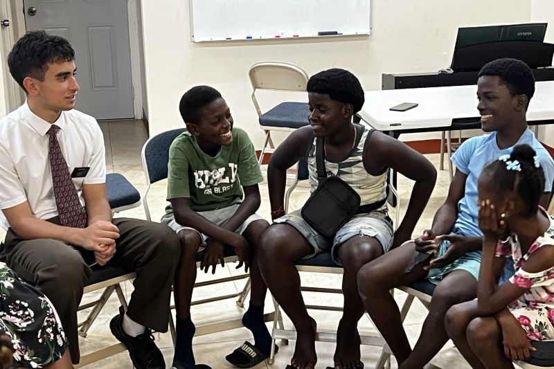 Boys laughing at FHE26